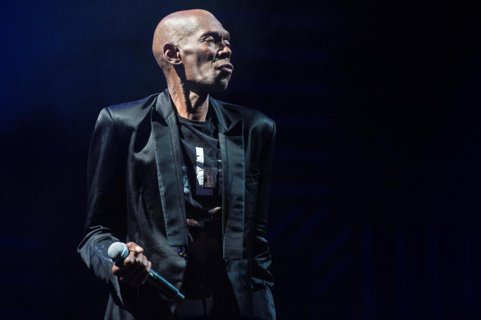 Maxi Jazz of Faithless performs at V Festival at Weston Park on Aug. 21, 2016, in Stafford, England. / Credit: Ollie Millington/Redferns/Getty Images