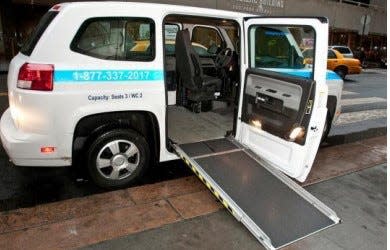 An examples of a vehicle with wheelchair accessibility that might provide services to a Franklin County agency.