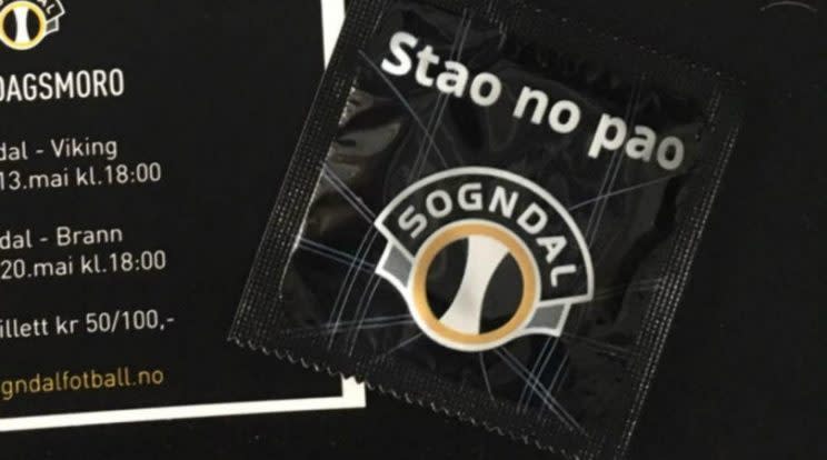 Sogndal-Kondome (Bild: Twitter)