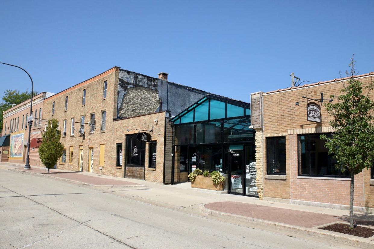 The Shortline Sushi Bar and the Firebox Restaurant Pizzeria, 118 and 120 Buchanan St., have permanently closed. The former restaurants are seen on Tuesday, Aug. 15, 2023, in Belvidere.