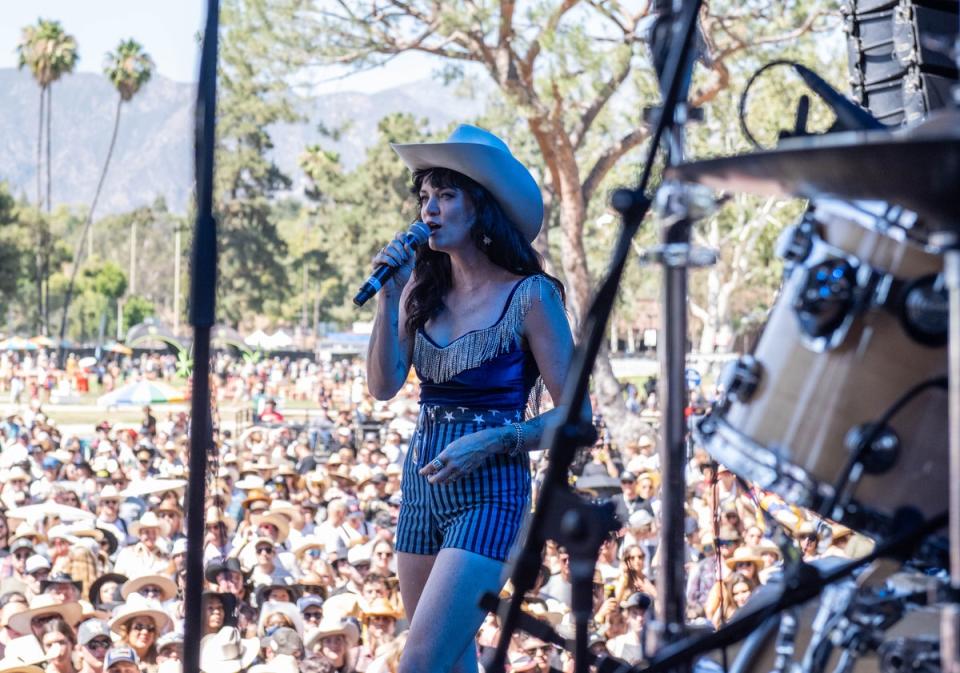 Nikki Lane performing at a festival this year (2022) (Joey Martinez)