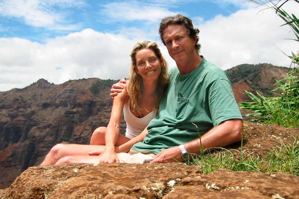 <p>Sherri Crichton</p> Sherri and Michael Crichton in Hawaii in 2002.