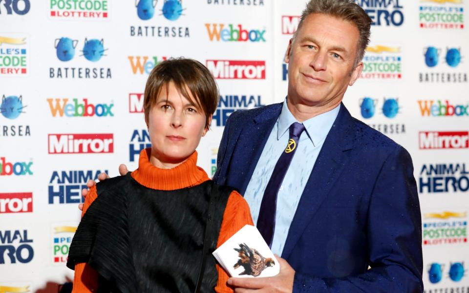 Chris Packham with his partner Charlotte Corney - David Parry/PA Wire