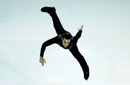 FILE PHOTO: Figure Skating - ISU Grand Prix of Figure Skating Final 2016/2017 - Men Short Program - Marseille, France - 08/12/16 - Javier Fernandez of Spain competes. REUTERS/Jean-Paul Pelissier/File Photo