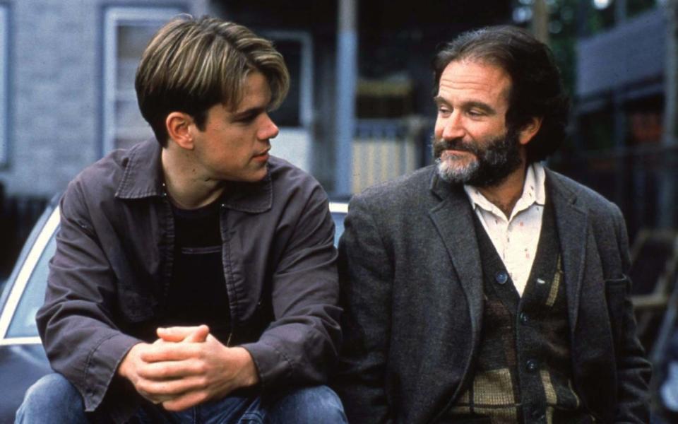 Matt Damon and Robin Williams in Good Will Hunting - Reuters
