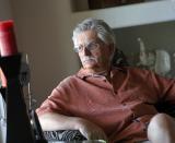 FILE - This May 20, 2014, file photo shows Fred Goldman, father of murder victim Ron Goldman, in his home in Peoria, Ariz. Fred Goldman has relentlessly pursued O.J. Simpson through civil courts, maintaining it is the only way to achieve justice for his son. Goldman's family has seized some of Simpson's memorabilia, including his 1968 Heisman Trophy as college football’s best player that year. (AP Photo/Matt York, File)