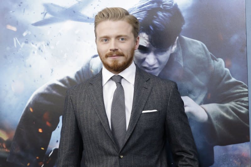 Jack Lowden arrives on the red carpet at the "Dunkirk" New York premiere in 2017. File Photo by John Angelillo/UPI