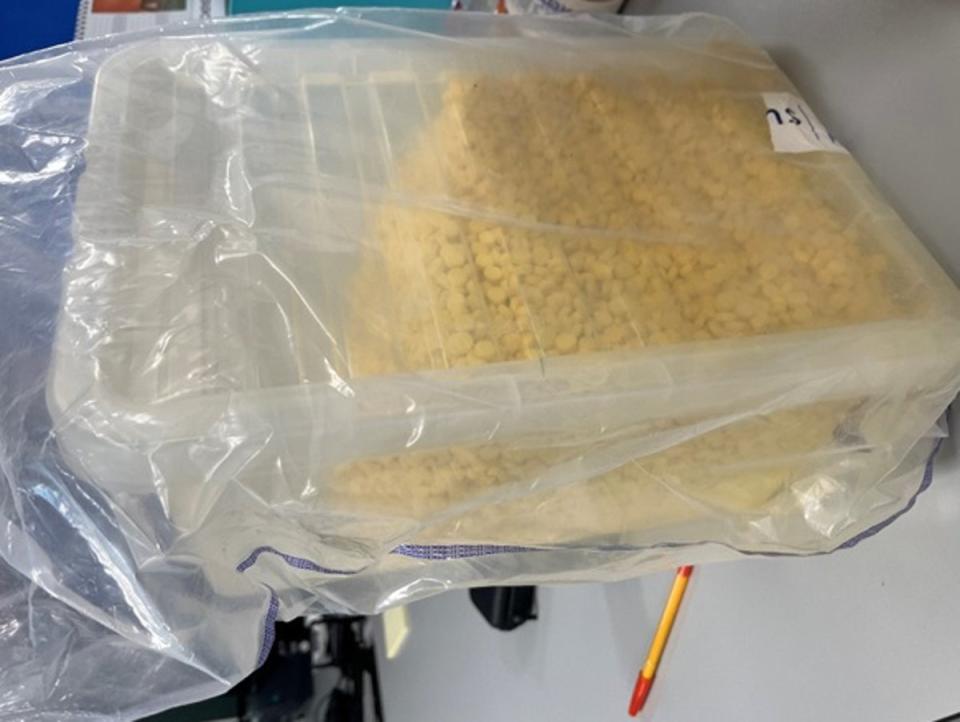 150,000 nitazene tablets were seized in the country’s largest-ever synthetic opioid haul in October (Metropolitan Police)