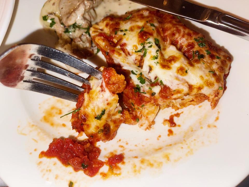 chicken parm at joanne trattoria