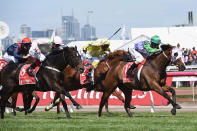 Prince Of Penzance won the 2015 Emirates Melbourne Cup (3200m), with Michelle Payne becoming the first female jockey to win the feature race.