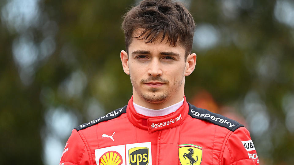 Pictured here, Ferrari driver Charles Leclerc before the Australian GP.