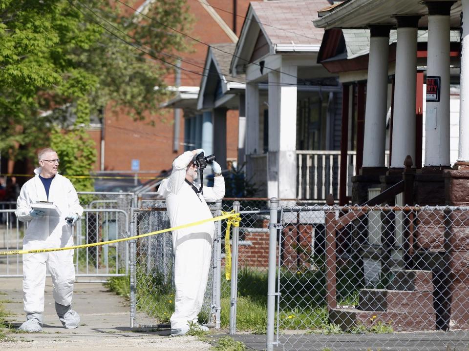 The Cleveland home where the girls were kept for more than a decade has since been demolished (Getty Images)