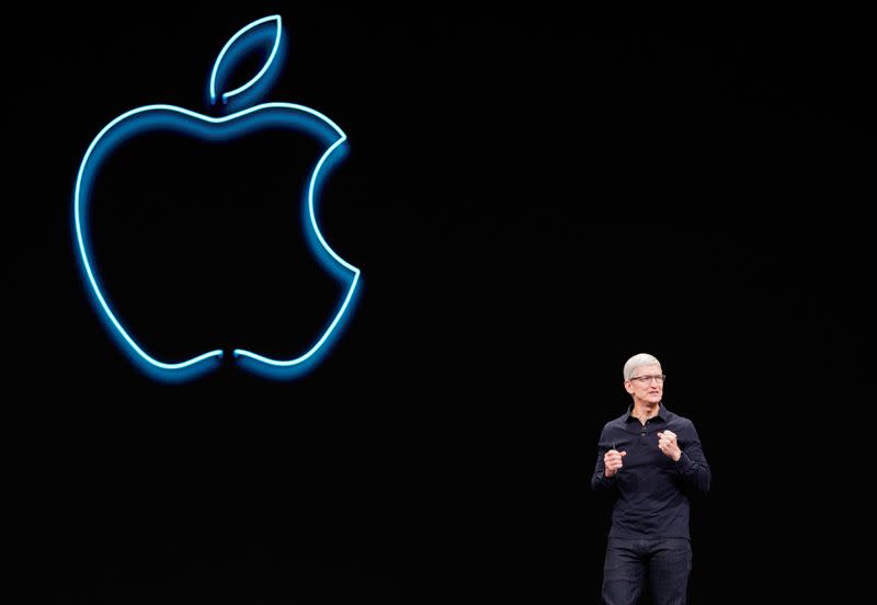 Apple CEO Tim Cook speaks during Apple's annual Worldwide Developers Conference in San Jose