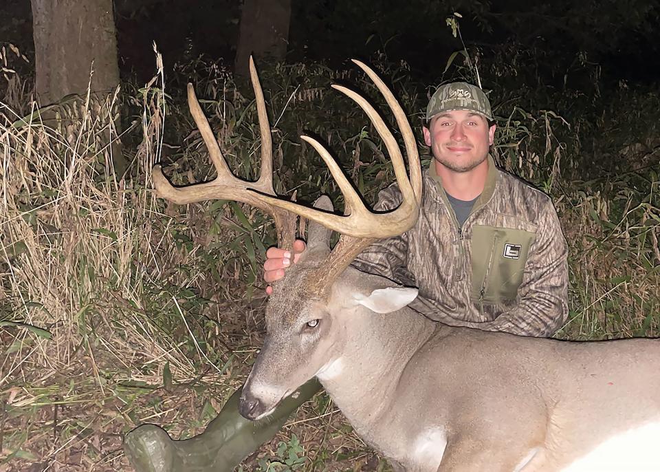 Caleb Poe of Clarksdale credits the harvest of this buck that gross-scored 175 inches to time in a stand and patience.