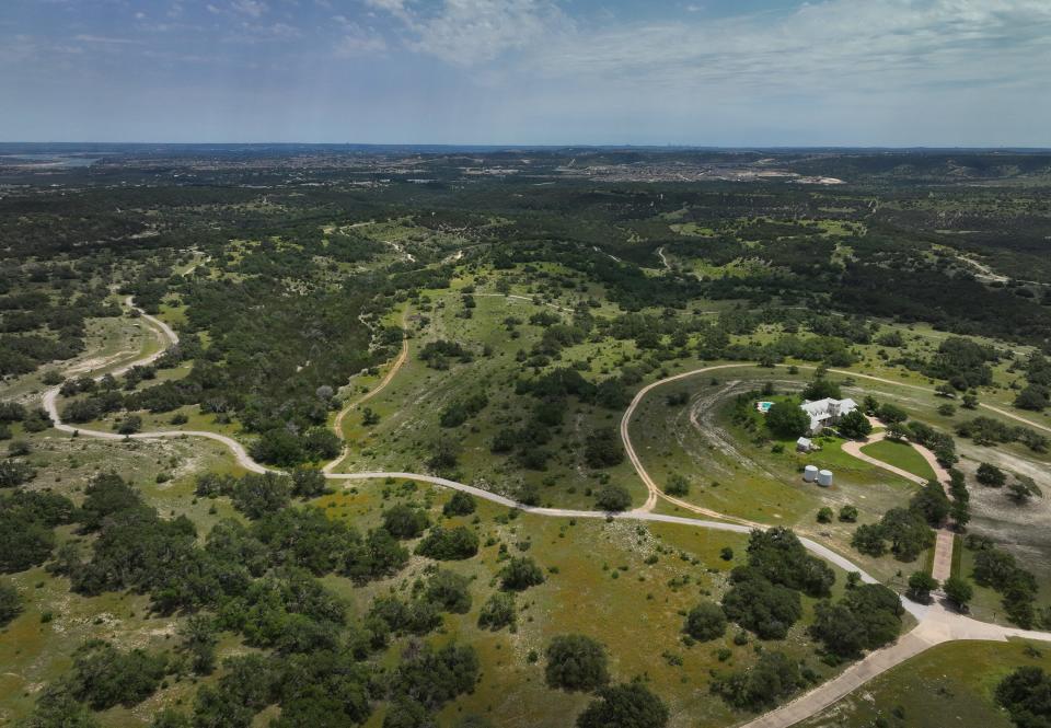 This aerial photo shows RGK Ranch near Spicewood on Friday. Travis County has reached a deal to buy the 1,506-acre property and will transform it into a public park.