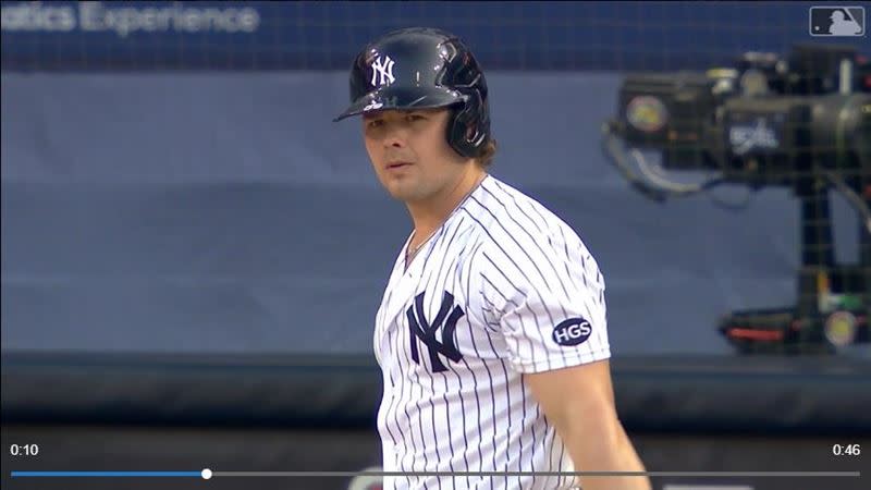 沃特（Luke Voit）3場分區系列賽僅敲1安。（圖／翻攝自MLB官網）