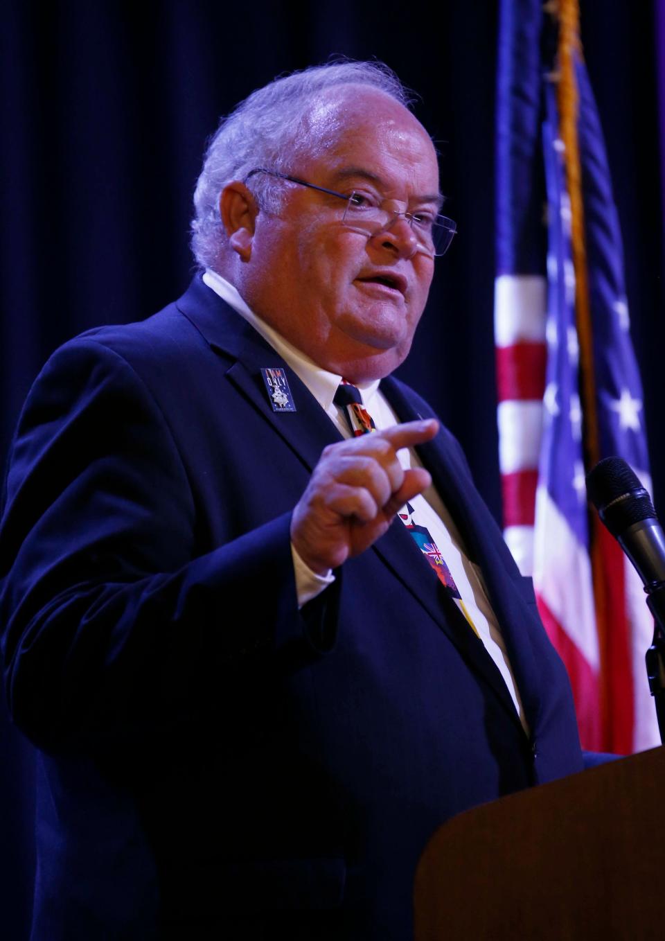 U.S. Rep. Billy Long at the Republican candidate debate for U.S. Senate at the Oasis Convention Center in Springfield on May 31, 2022.