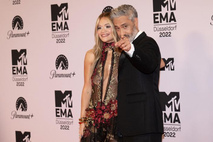 Taika Waititi and Rita Ora arrive at Nachtresidenz during the MTV Europe Music Awards 2022, on November 13, 2022 in Dusseldorf, Germany. Photo by David Niviere/ABACAPRESS.COM