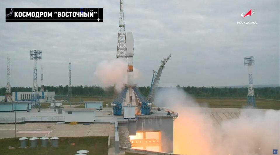 俄羅斯2023.8.11發射火箭，展開睽違50年的探月任務。路透社