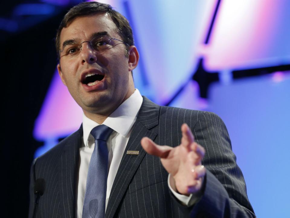 Justin Amash speaks at the Liberty Political Action Conference in Chantilly, Virginia: REUTERS/Kevin Lamarque