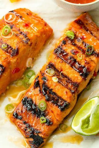 Sweet Chilli-Lime Grilled Salmon