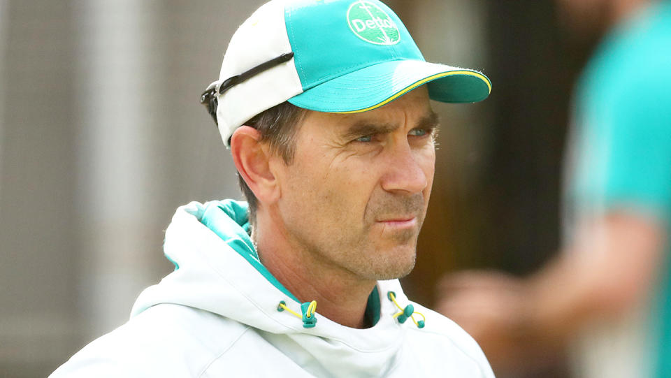 Australian men's cricket coach Justin Langer was reportedly furious after substitute fielder Nathan Ellis wore a watch onto the field earlier this year. (Photo by Kelly Defina/Getty Images)