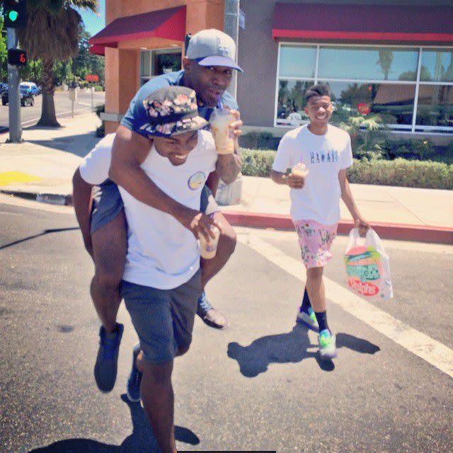 Karamo Brown and His Two Sons