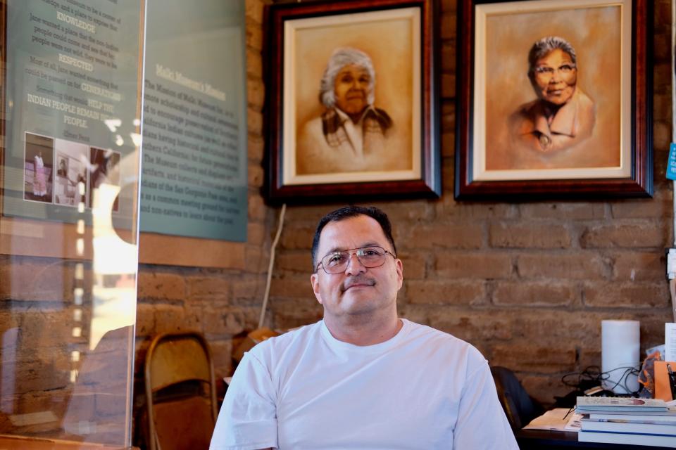 Aaron Saubel poses for a photo in the Malki Museum on the Morongo Reservation on Nov. 11, 2021. The Malki Museum is celebrating its 60th annviersary at an event on Saturday, May 26, 2024.