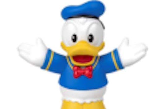 The heads of the Donald Duck (pictured) and Daisy Duck figures can detach, posing a choking hazard to young children. Photo courtesy of Consumer Product Safety Commission