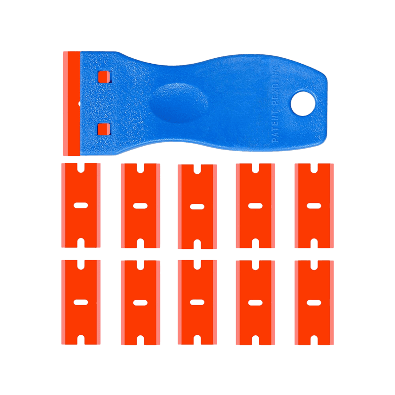 Double Edged Plastic Razor Blade Scrapers