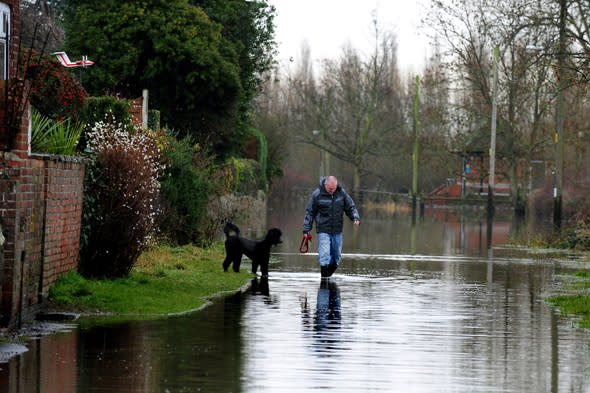 Wet weather in Barrow upon Trent, Derbyshire, as a wet and stormy weekend could mark the end of one of the wettest years in history in Britain, with no respite expected for the saturated south west.