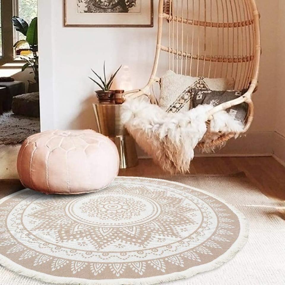 Get this ﻿<a href="https://amzn.to/317IjVx" target="_blank" rel="noopener noreferrer">boho circle rug on sale for $32</a> (normally $39) on Amazon.
