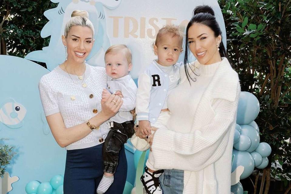 <p>Lisette Gatliff</p> Bre Tiesi and Heather Rae El Moussa with kids