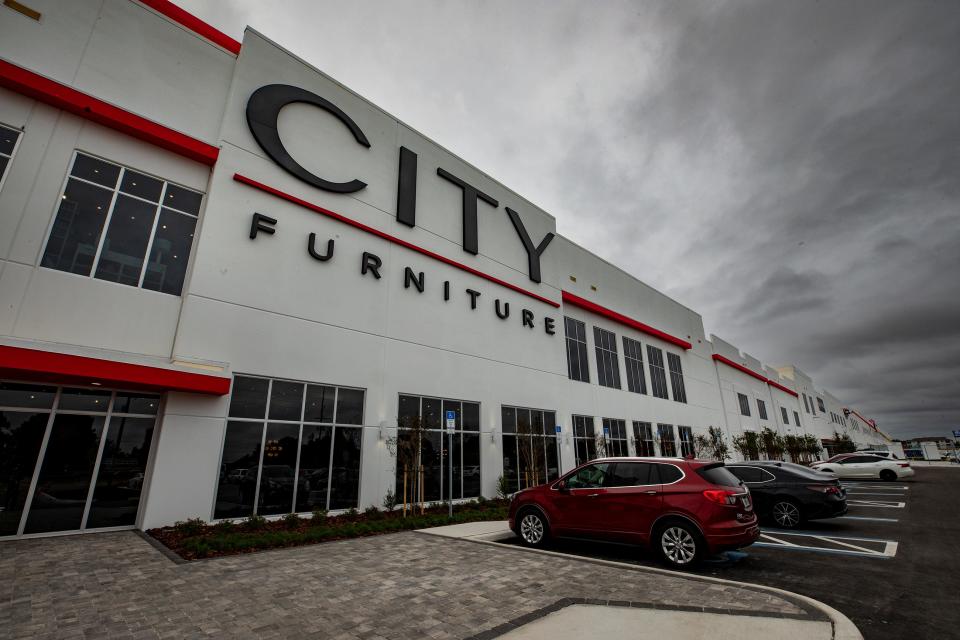 The new CITY Furniture showroom and warehouse is scheduled to open next month in Plant City, FL. Ernst Peters/The Ledger