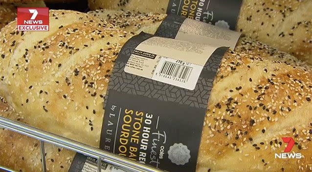 Coles is introducing a new gourmet bread line. Source: 7 News