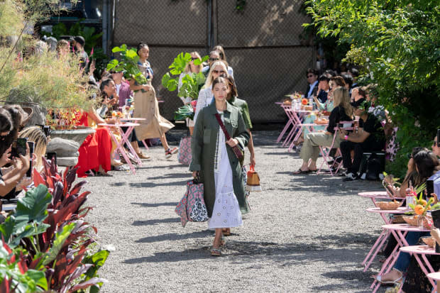 Looks from the Kate Spade Spring 2020 collection. Photo: Imaxtree