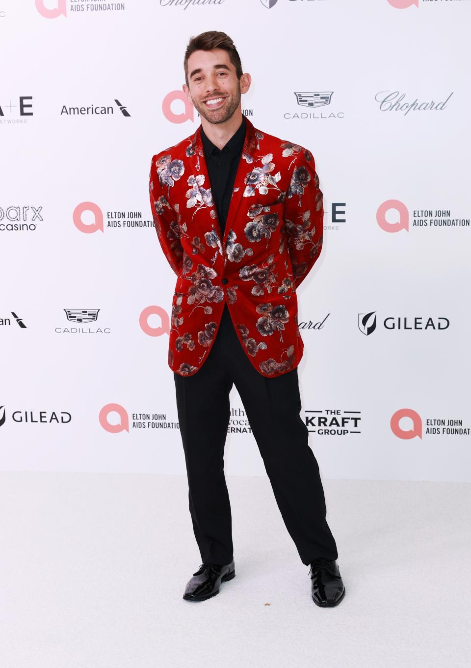 Nick Cutsumpas at the 32nd Annual Elton John AIDS Foundation Academy Awards Viewing Party held at The City of West Hollywood Park on March 10, 2024 in West Hollywood, California.