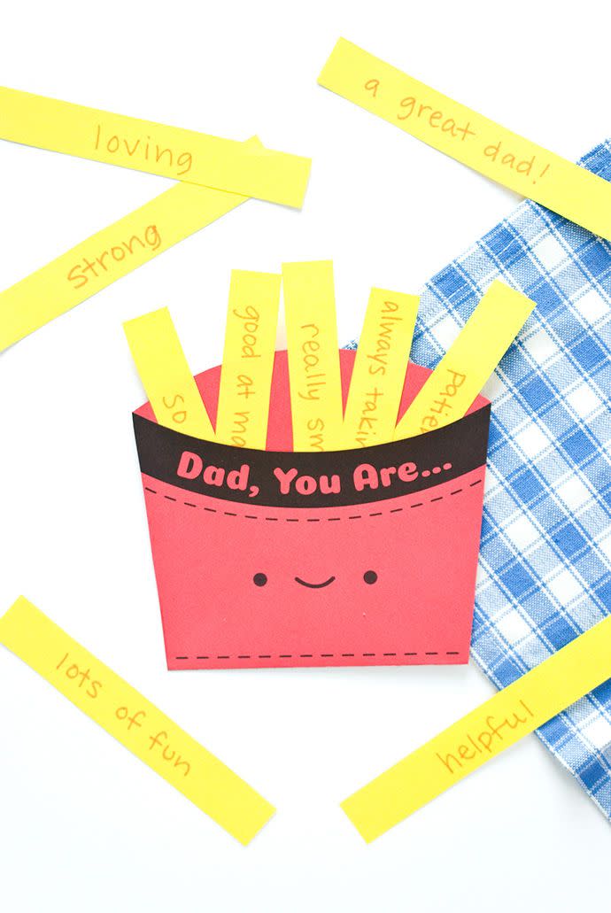 fathers day fry card