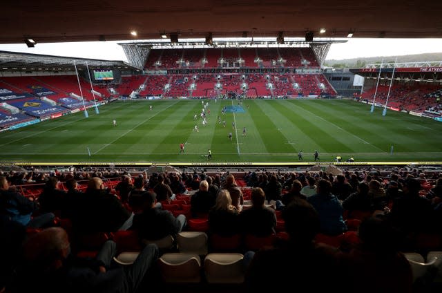 a general view of Ashton Gate