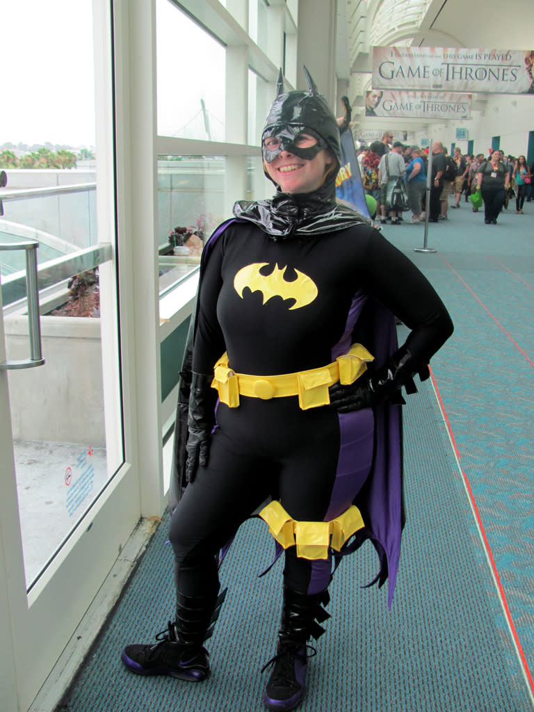 Batwoman protects the mezzanine - San Diego Comic-Con 2012 Costumes