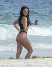 <p>A otra que pillamos posando para la lente fue a la mexica <strong>Bárbara de Regil</strong>, quien como buena fitness gurú dejó a todos boquiabiertos en las playas de Tulúm con su impactante figura.</p>