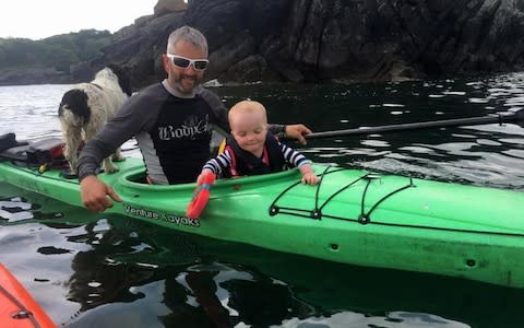 Kiana and her father in a canoe - Credit: Athena 