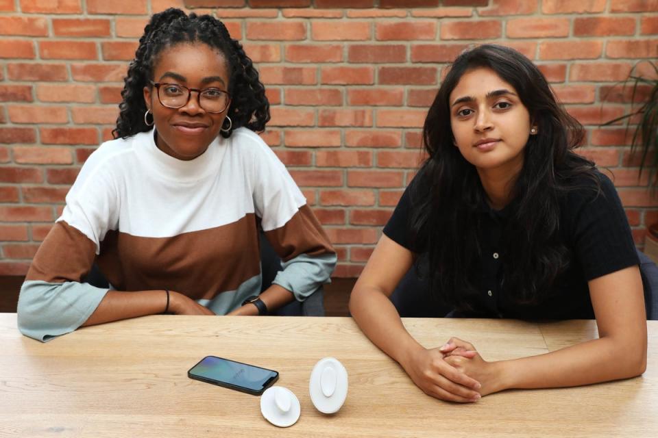 Inventors, Debra Babalola and Shefali Bohra with Dotplot (PA)