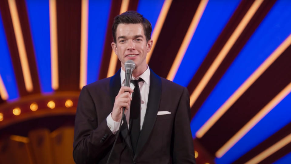 John Mulaney on stage in John Mulaney: Kid Gorgeous at Radio City