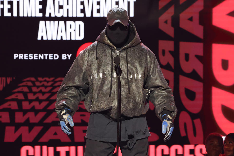 Kanye West Wearing Mask At BET Awards