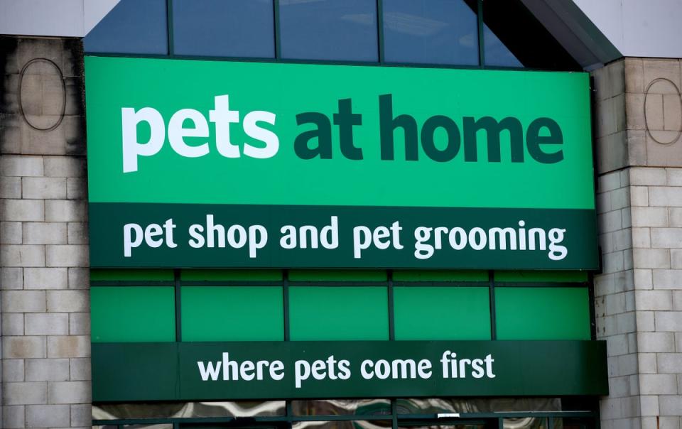 Pets At Home has seen its first-quarter revenues boosted as it continues to profit from the pandemic pet boom (Tim Goode/PA) (PA Archive)