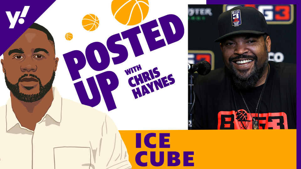 Rapper, actor and Big3 founder Ice Cube returns to Posted Up with Chris Haynes. (Getty Images/Yahoo Sports)