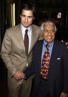 Luke Wilson and Kumar Pallana at the Hollywood premiere of The Royal Tenenbaums