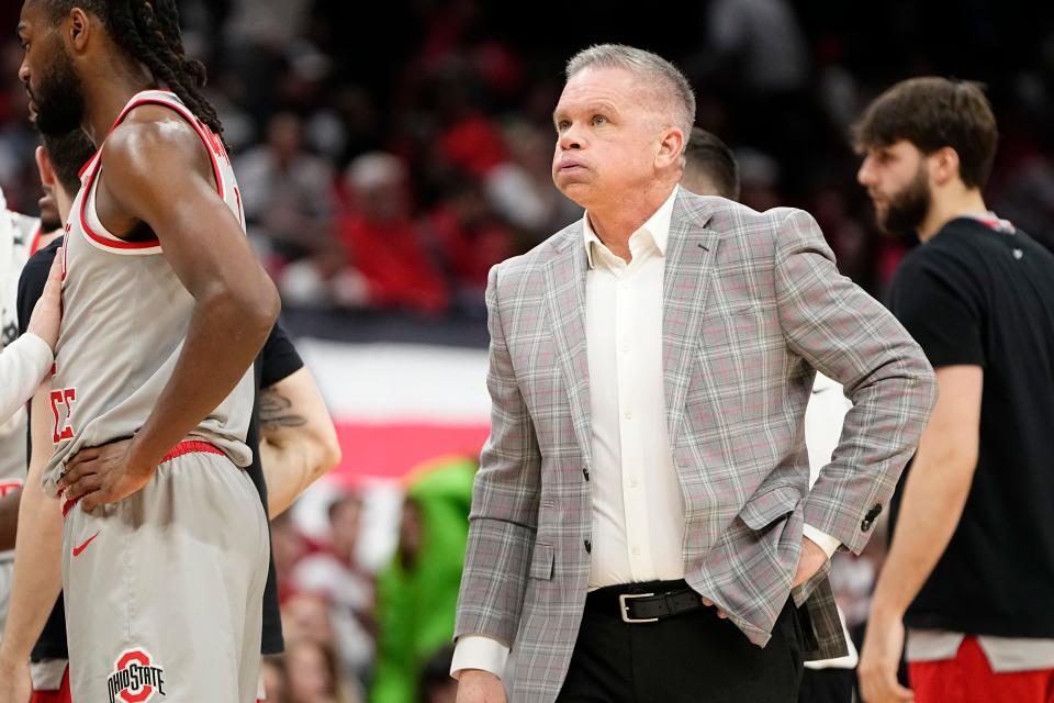 Ohio State coach Chris Holtmann's Buckeyes have lost five games in a row and eight of their last nine.