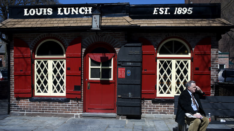 exterior of Louis' Lunch